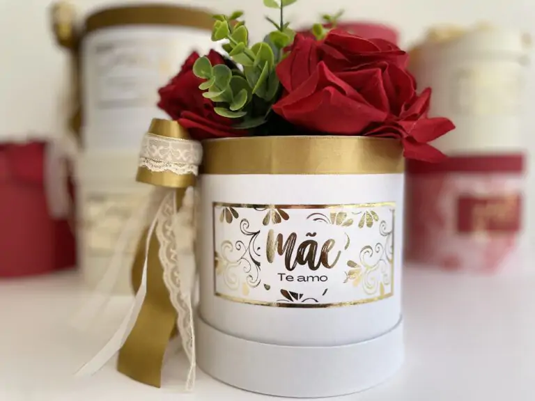 Caixa redonda personalizada