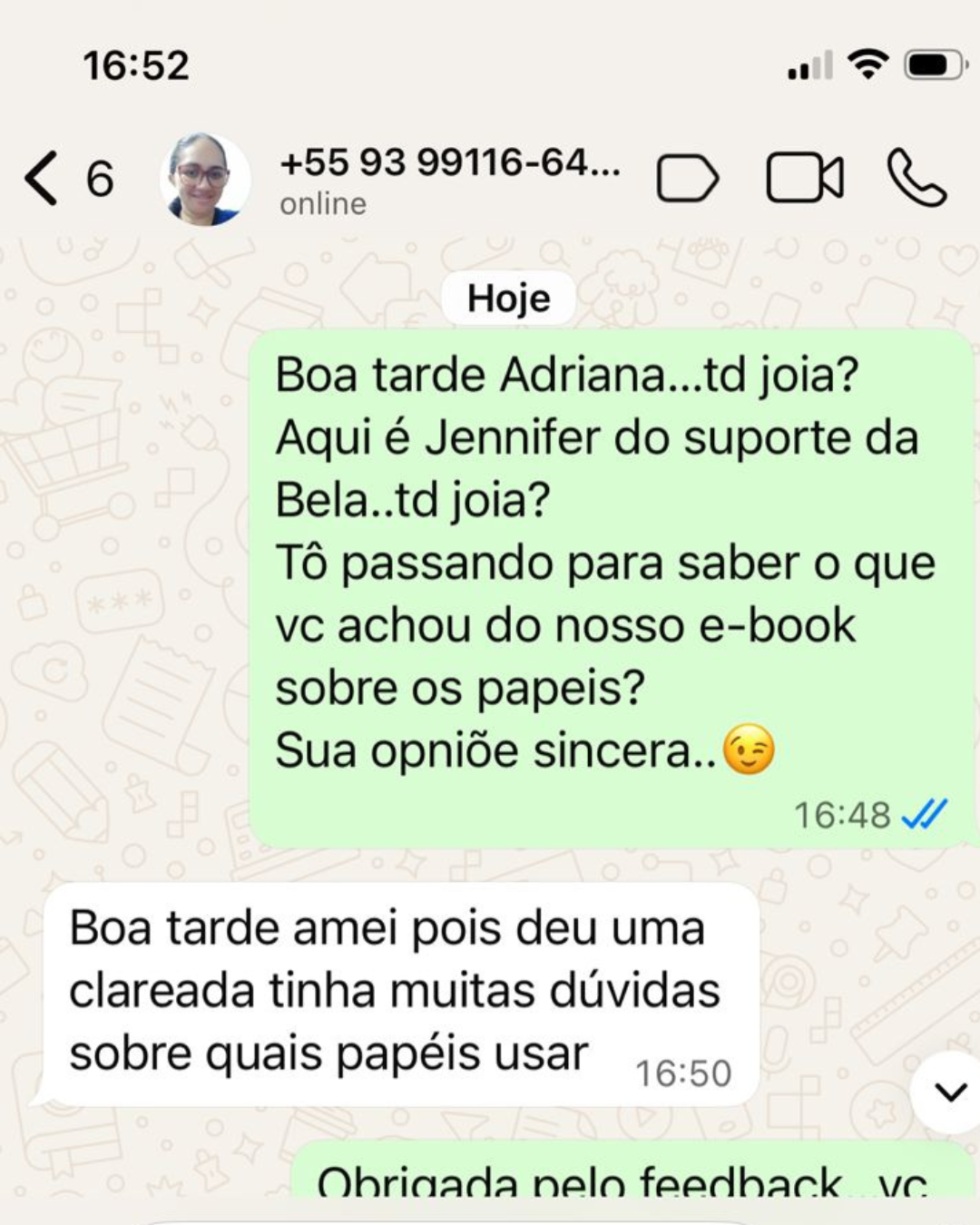 Depoimento WhatsApp 4