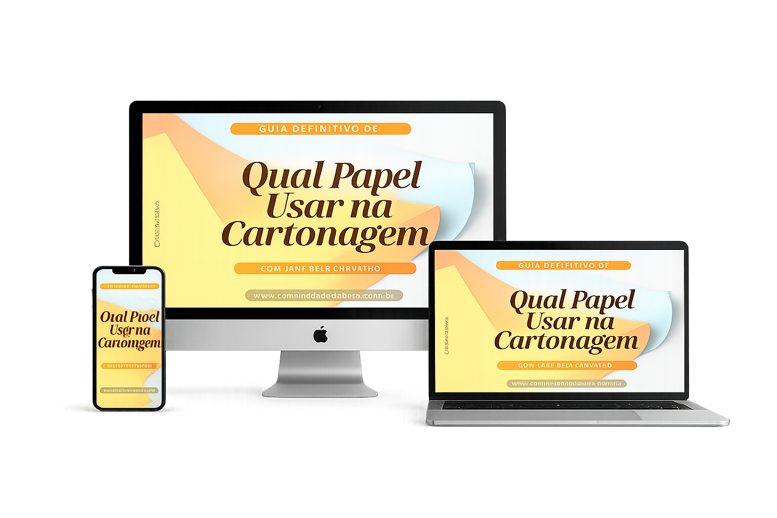 Mockup Guia Papel Cartonagem